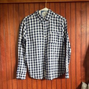 Abercrombie Kids Navy and White Checkered Shirt